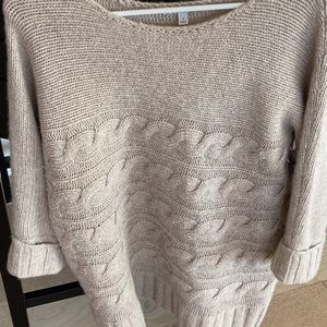 Cashmere cabled sweater